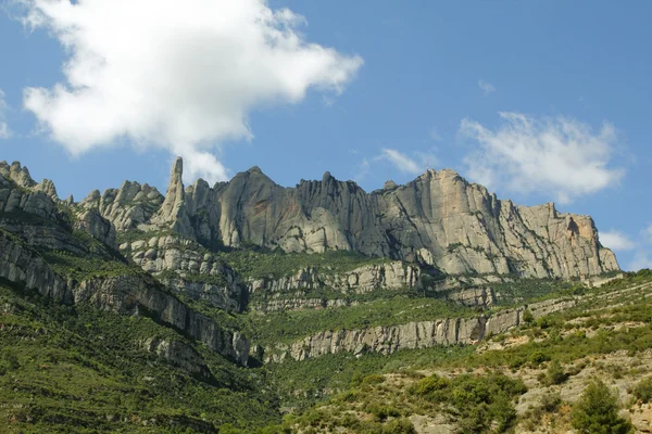 Montserrat hegyek, Katalónia, Spanyolország — Stock Fotó