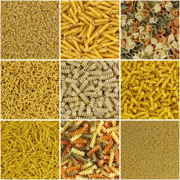 Mosaik av pasta — Stockfoto