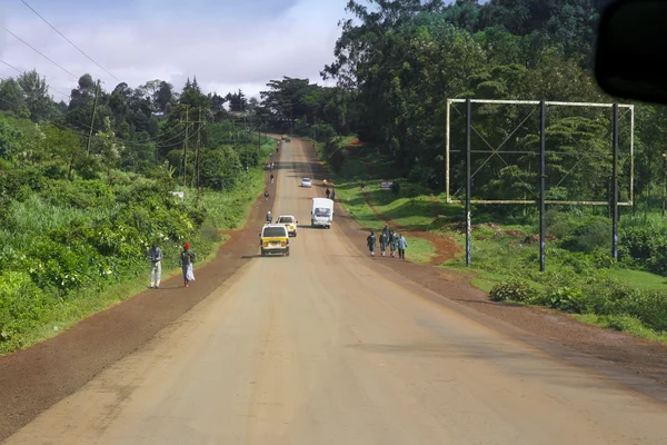 Camino en la selva en Kenia, África — Foto de Stock