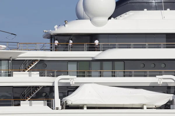 Luxury yacht maintenance — Stock Photo, Image