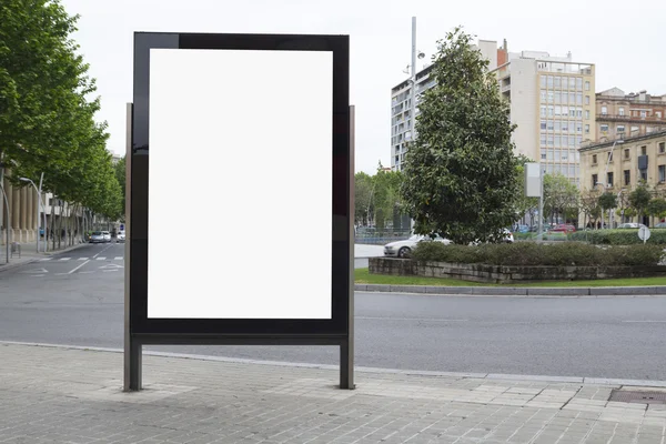 Бланк билборда на улице — стоковое фото