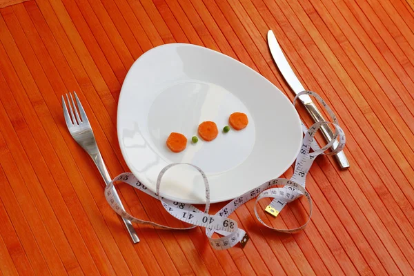 Diet plate of vegetables — Stock Photo, Image