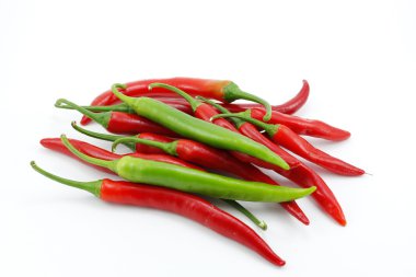 yeşil ve kırmızı biber