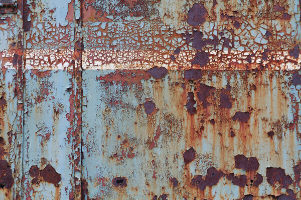 Old corroded steel surface