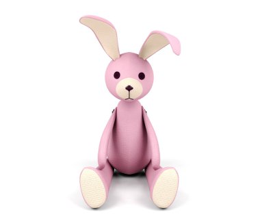 Pembe tavşan bebek izole
