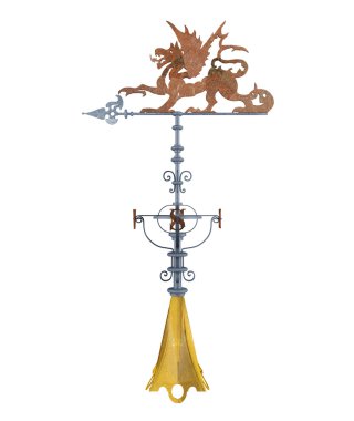 Dragon weather vane clipart