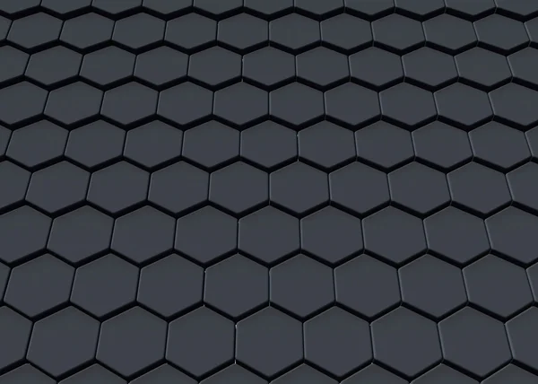 Noir abstrait fond de conception hexagonale — Photo gratuite