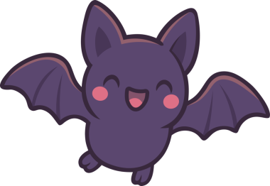 Sevimli Çizgi Film Yarasa Clipart