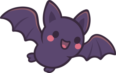 Sevimli Çizgi Film Yarasa Clipart