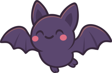 Sevimli Çizgi Film Yarasa Clipart