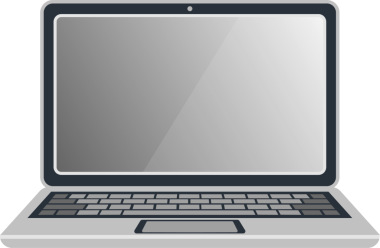 Modern Laptop Bilgisayar Simgesi