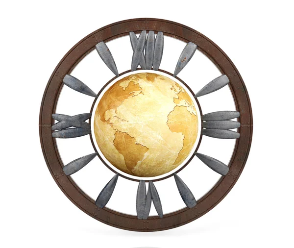 Concepto reloj mundial — Foto de Stock