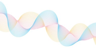 Portföy ve Gösteri Sayfaları için Soyut Satır Dalga Arkaplanı