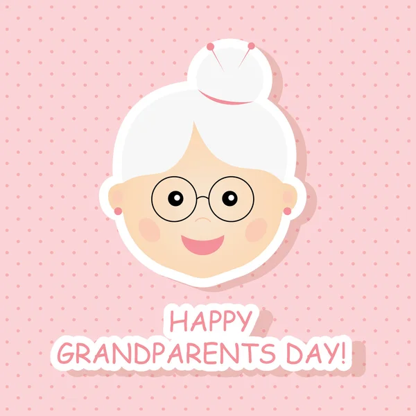 Greeting card for Happy Grandparents Day. — Stock Vector