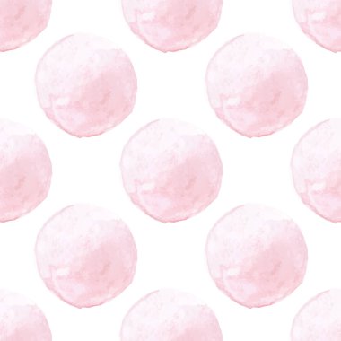 Suluboya dairesi kusursuz desen. Elle boyanmış doku. Soyut yuvarlak duvar kağıdı arkaplanı.