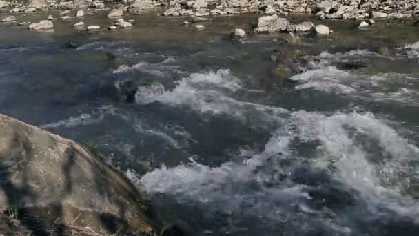 Маленької гірської річки — стокове відео