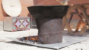 odun dışında kazan için