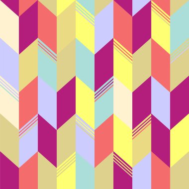 Renkli edikula vektör seamless modeli