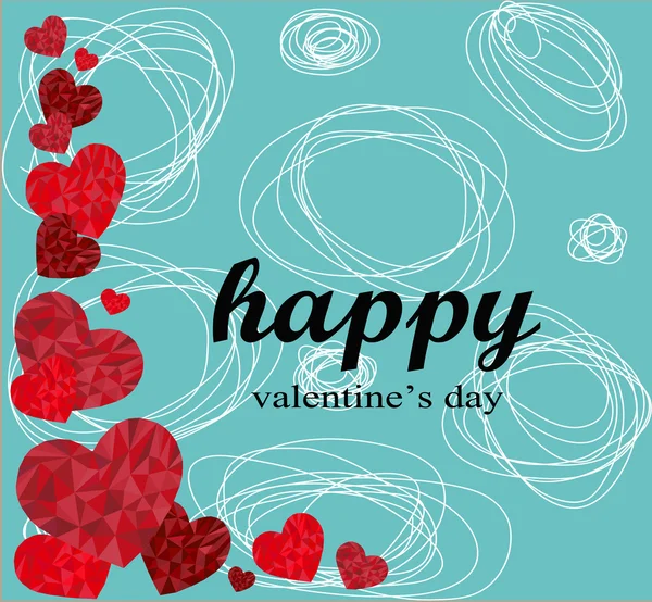 Щасливий день Святого Валентина Ідеально підходить для вітальних листівок або фону — стоковий вектор