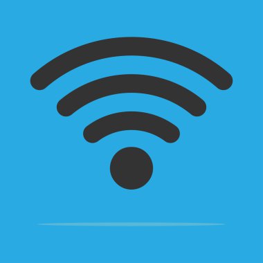 Gölge ile WiFi simgesi