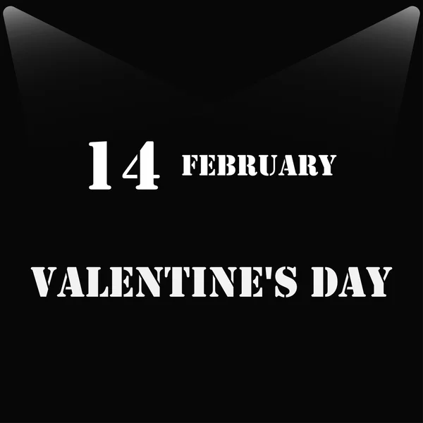 14 DE FEBRERO Día de San Valentín — Archivo Imágenes Vectoriales