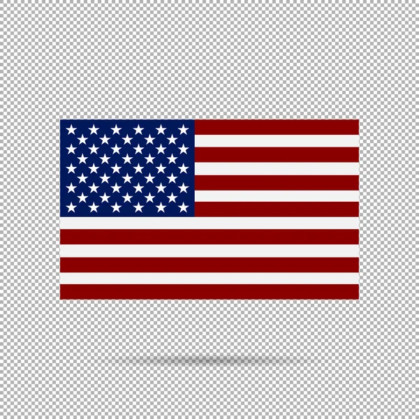 Amerikanische Flagge auf einem Schachbretthintergrund — Stockvektor