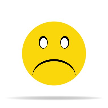 Gölge ile sarı Hüzünlü gülümseme