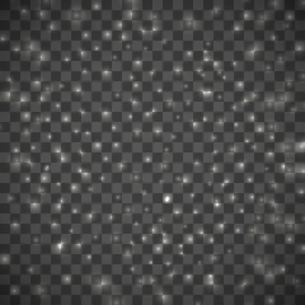 Schneefall auf dem schwarzen und grauen Hintergrund des Schachspiels — Stockvektor