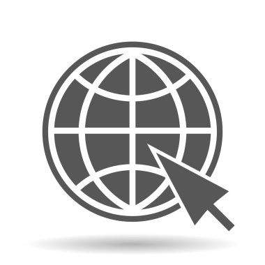 Web sitesi simge gölge ile