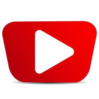 Retro video simgesi düz stil