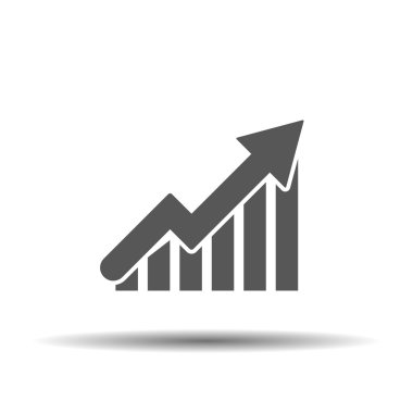 Yukarı düz simgesi grafik