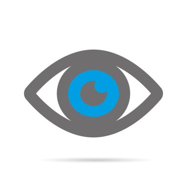 Göz simgesini. Logo tasarımı göz. Vizyon logo kavramı. 