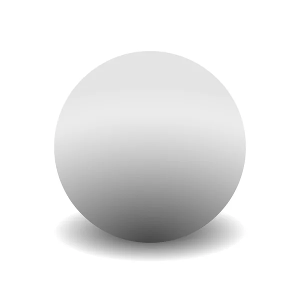 3D cirkel isolerad på vit bakgrund med skugga — Stock vektor