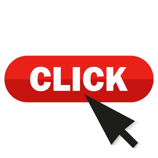 Click icon. Clicking mouse. Mouse clicks on an object — Stock Vector