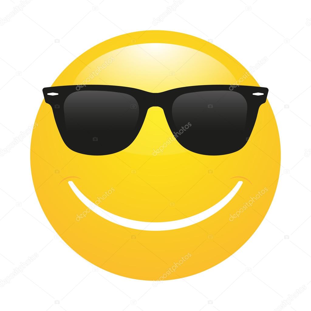 Smiley emoticon in sunglasses Stock Vector Image by ©leberus777.gmail ...