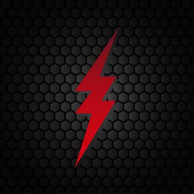 Yıldırım düz kutsal kişilerin resmi üstünde siyah bir artalan