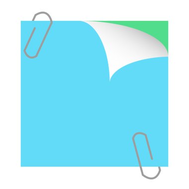 Mavi Page Curl klipler ile