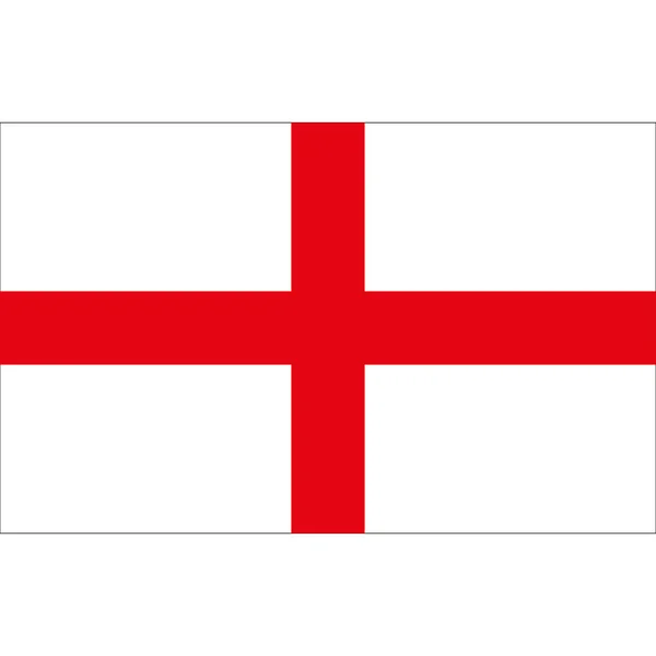 Bandera de Inglaterra sobre fondo blanco — Archivo Imágenes Vectoriales