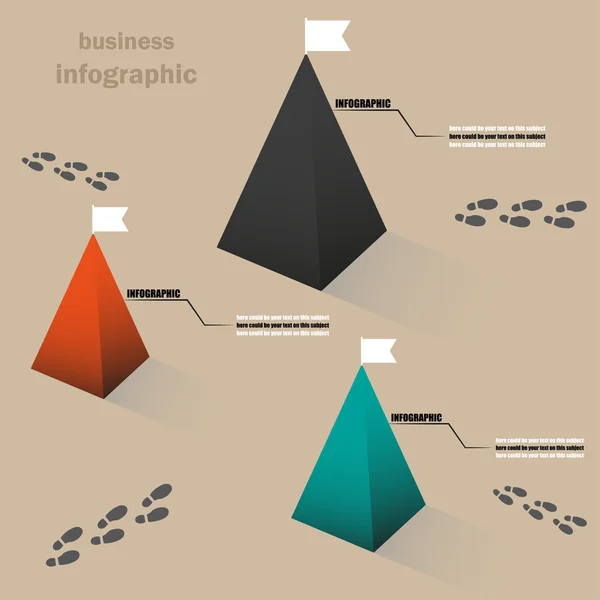 Conjunto de infografías contables con dinero financiero. Pirámide con las personas salientes y entrantes en el mercado — Vector de stock