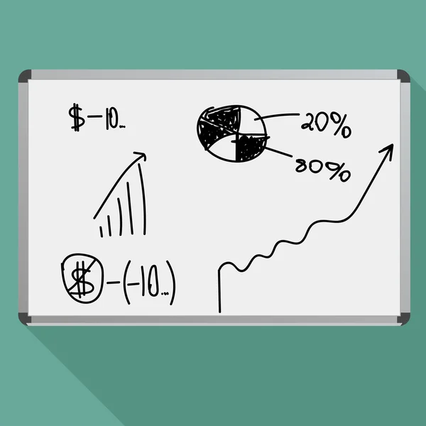 Kreslení na tabuli stylu infografika — Stockový vektor