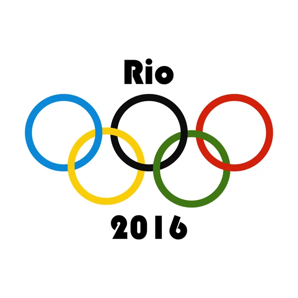 Rio vektor 2016. Flate design clip art graphics. Brasil sommeren 2016. Sportsbakgrunn – stockvektor