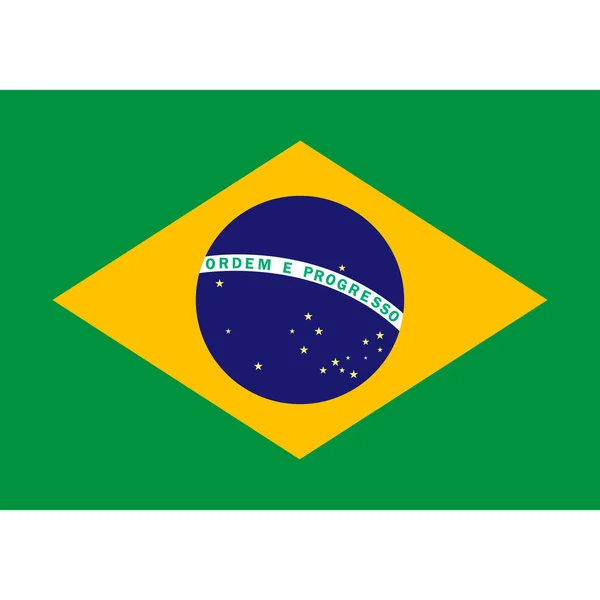 Bandeira original de Brasil — Vetor de Stock