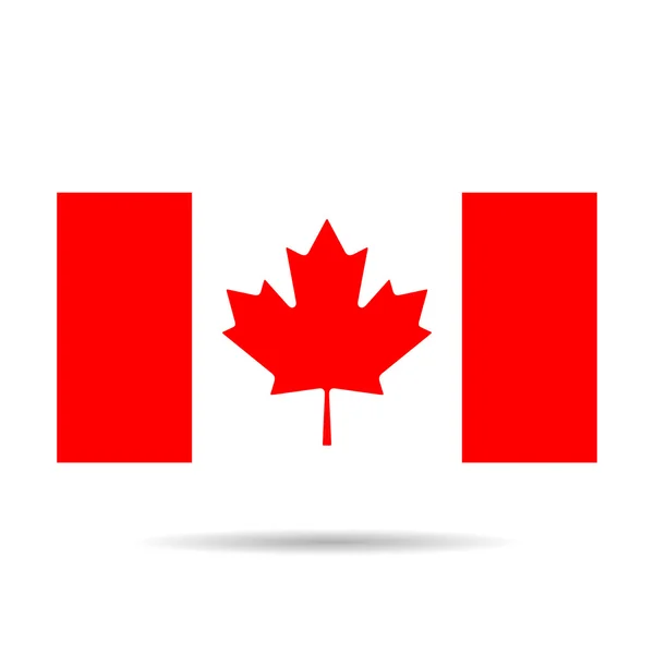 Bandera de Canadá imagen. Bandera de Canadá dibujo JPG. Plantilla bandera de Canadá. Bandera de Canadá EPS vector ilustración. Canadá hoja — Archivo Imágenes Vectoriales