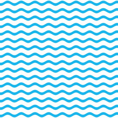 Mavi dalgalar desen vektör çizim