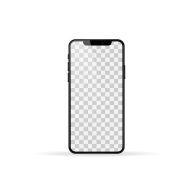 Mockup iPhone 12 profesyonel ekran. Editör vektörü. Kyiv, Ukrayna - 6 Mayıs 2021