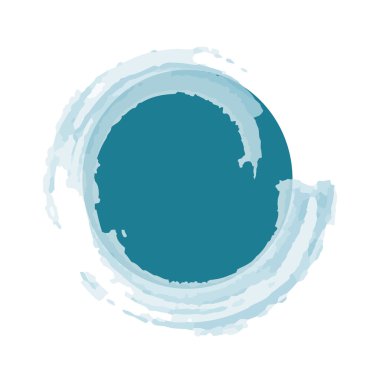 Daire Daire suluboya. Bir yazıt ile