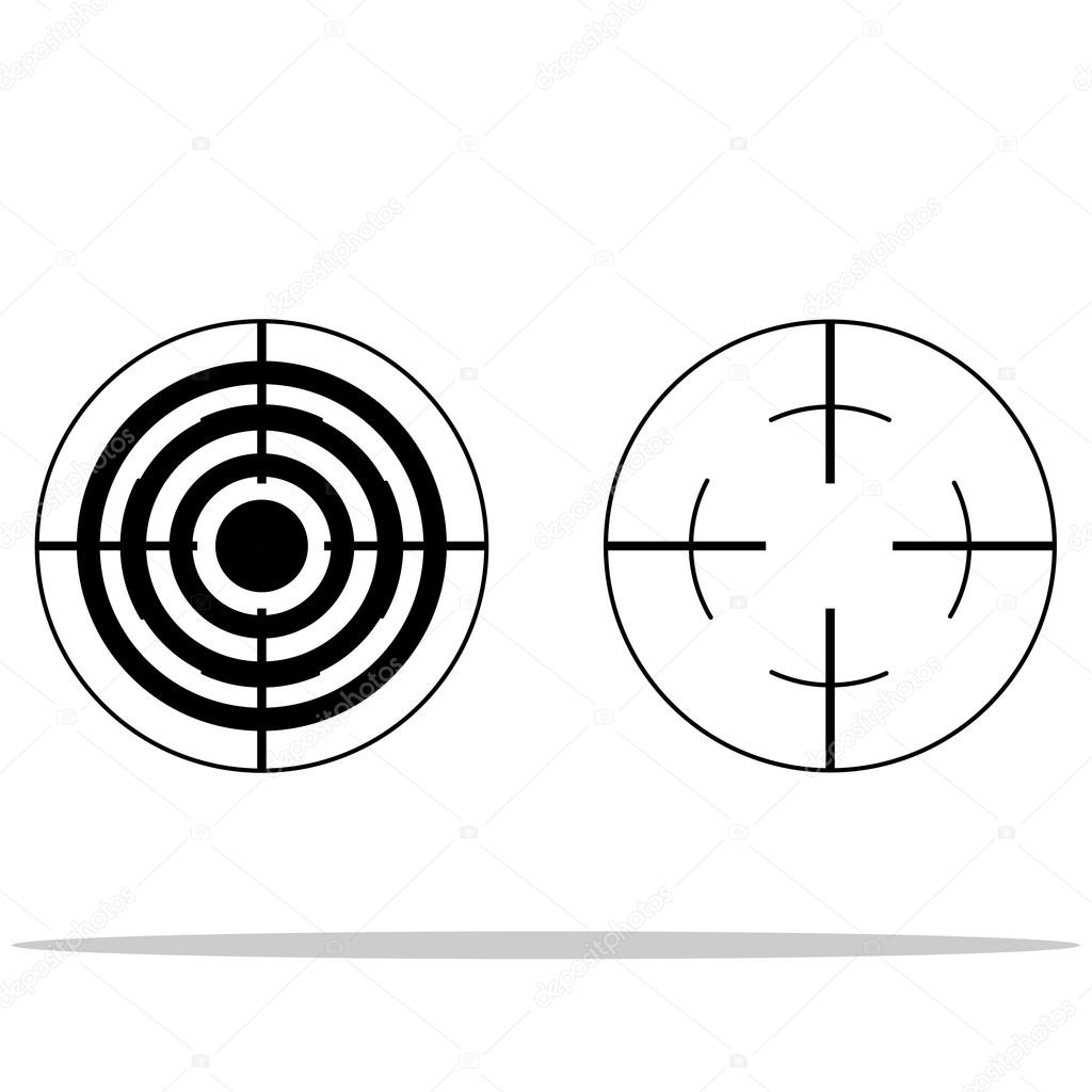 Two targets with shadow