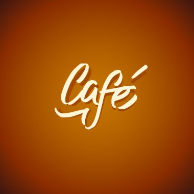 Cafe kelime lerrering