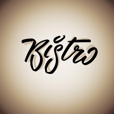 Bistro kelime lerrering