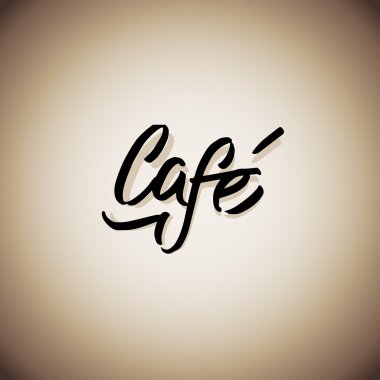 Cafe kelime lerrering